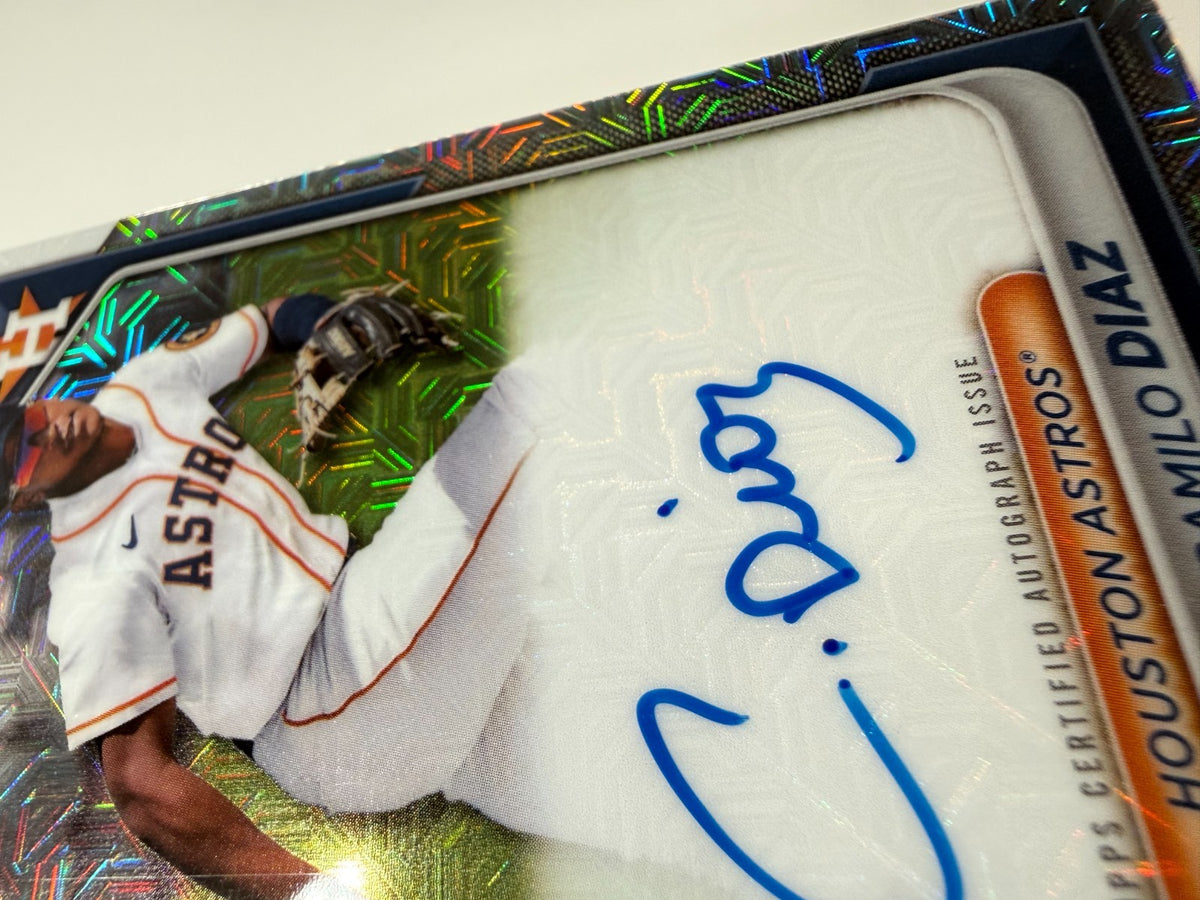 Camilo Diaz 2024 Bowman Chrome Mega Box Mojo Refractor Auto #BMA-CDI Astros