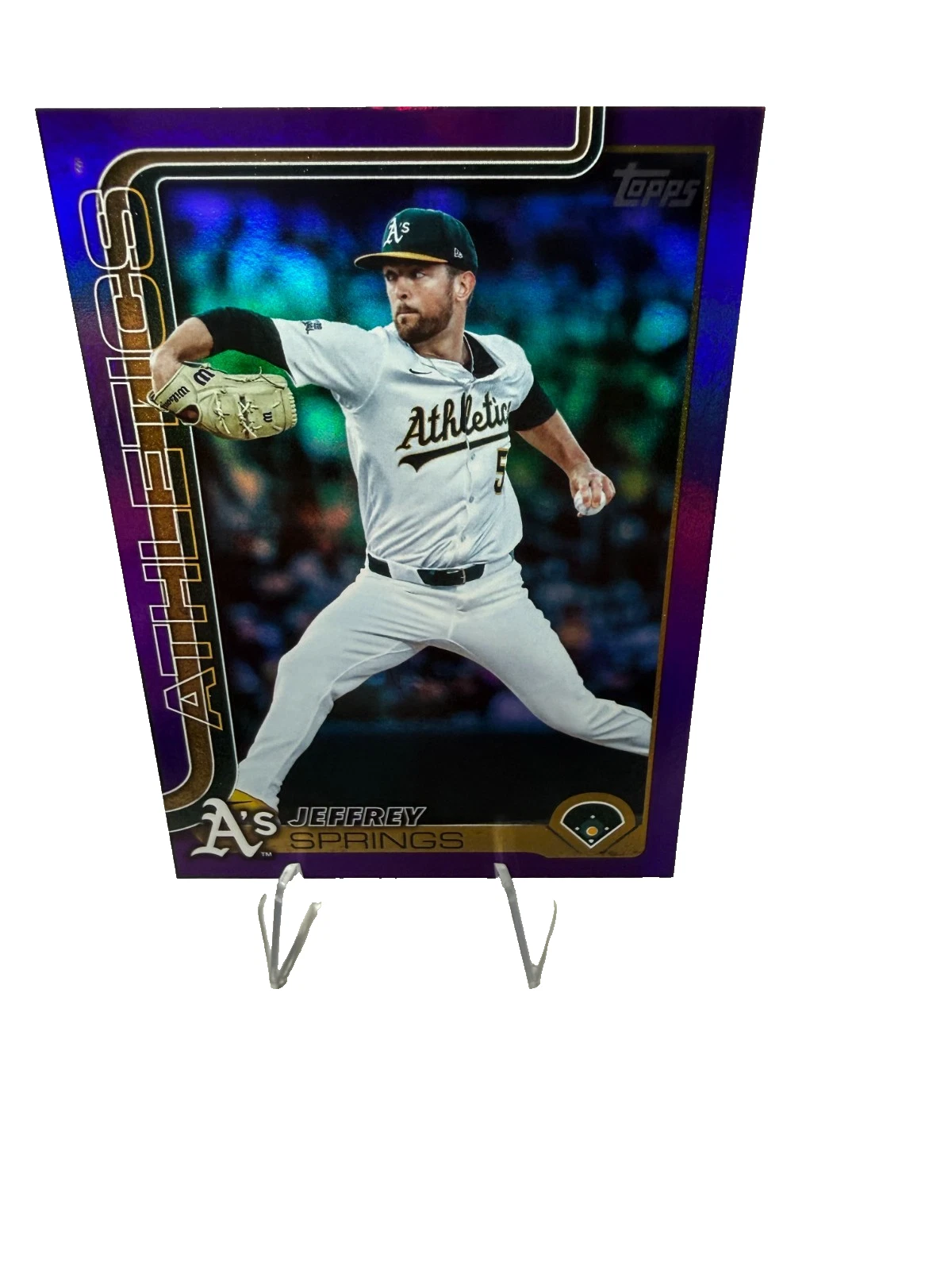 Jeffrey Springs 2025 Topps Update Series Purple Rainbow Foil /2025 #US283