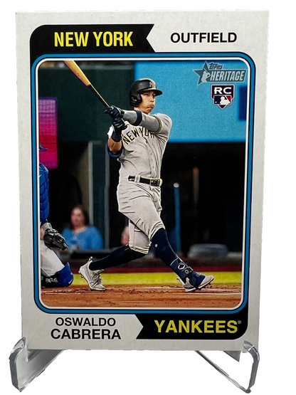 Oswaldo Cabrera 2023 Topps Heritage RC #135 Yankees