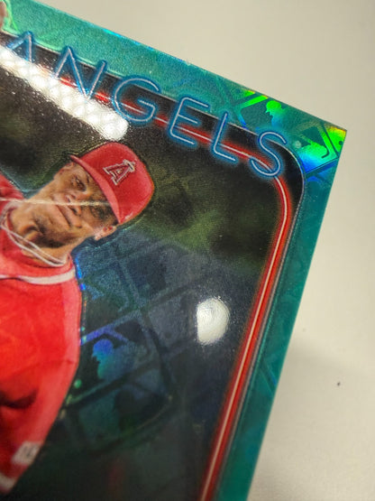Jordyn Adams 2024 Topps Chrome Logofractor Aqua Refractor RC /199 #145 Angels