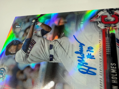 Quentin Holmes 2017 Bowman Draft Chrome 1st Refractor Auto /499 #CDA-QH