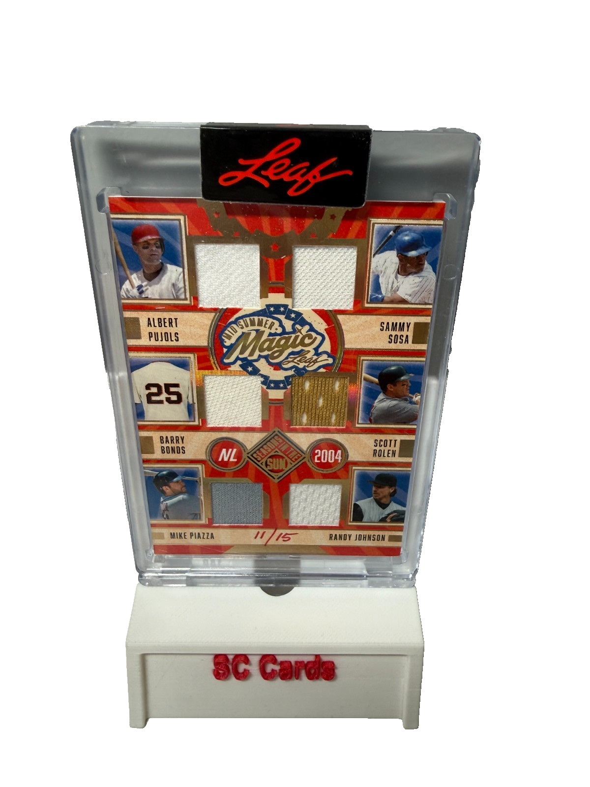 2025 Leaf Seasons In The Sun 2004 Mid Summer Magic Relic /15 #MSM-2
