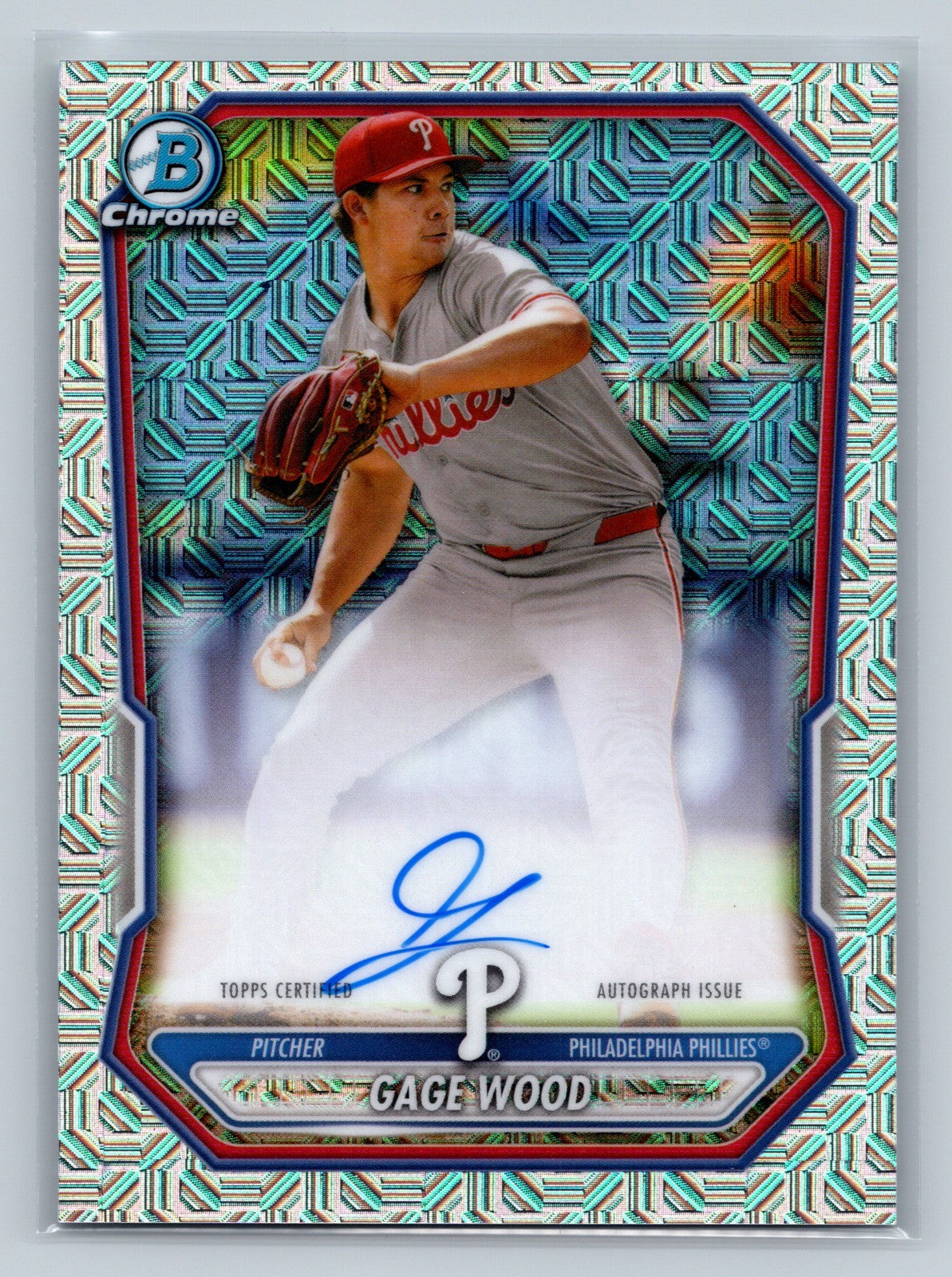 Gage 2026 Bowman Chrome Mega Box Mojo Refractor Auto #BMA-GW Phillies