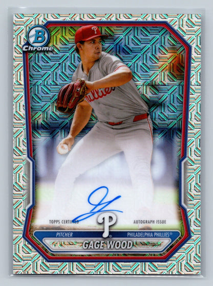 Gage 2026 Bowman Chrome Mega Box Mojo Refractor Auto #BMA-GW Phillies