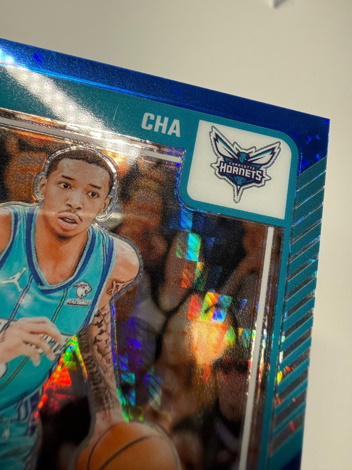 Nick Smith Jr. 2024-25 Panini Donruss Optic Blue Hyper /175 #167 Hornets