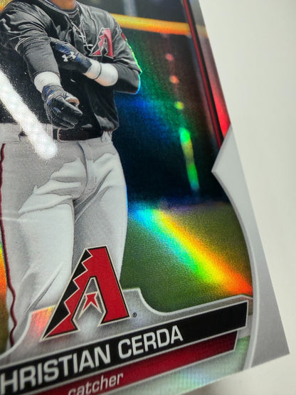Christian Cerda 2023 Bowman Chrome 1st Refractor /499 #BCP-56 Diamondbacks