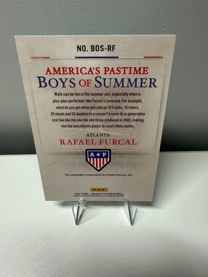 Rafael Furcal 2023 Panini America's Pastime Boys of Summer Auto /100 #BOS-RF