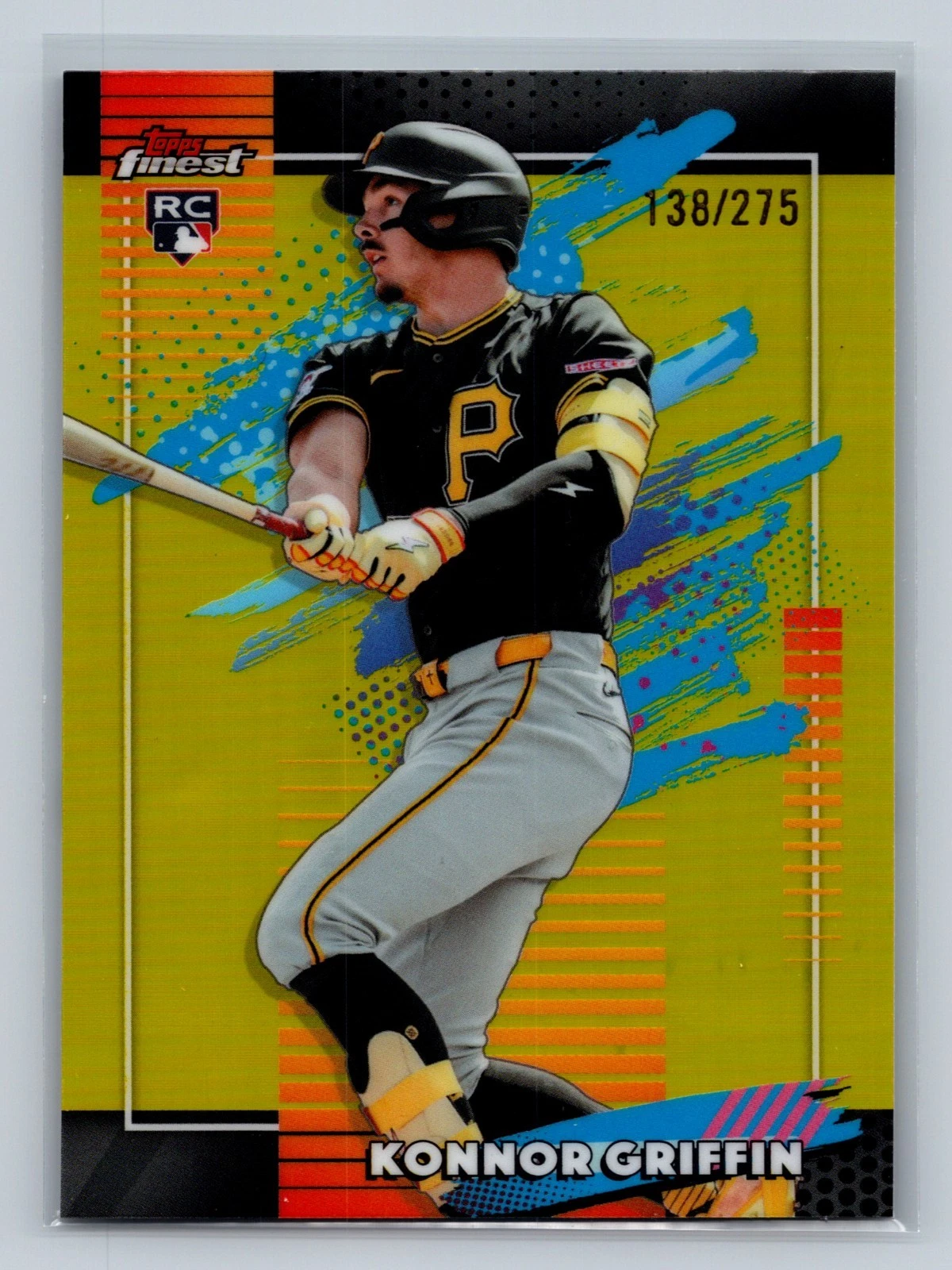 Konnor Griffin 2026 Topps Finest Uncommon Yellow Refractor RC /275 #139 Pirates