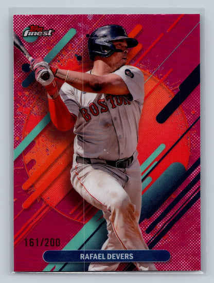 Rafael Devers 2025 Topps Finest Rare Magenta Refractor /200 #262 Red Sox