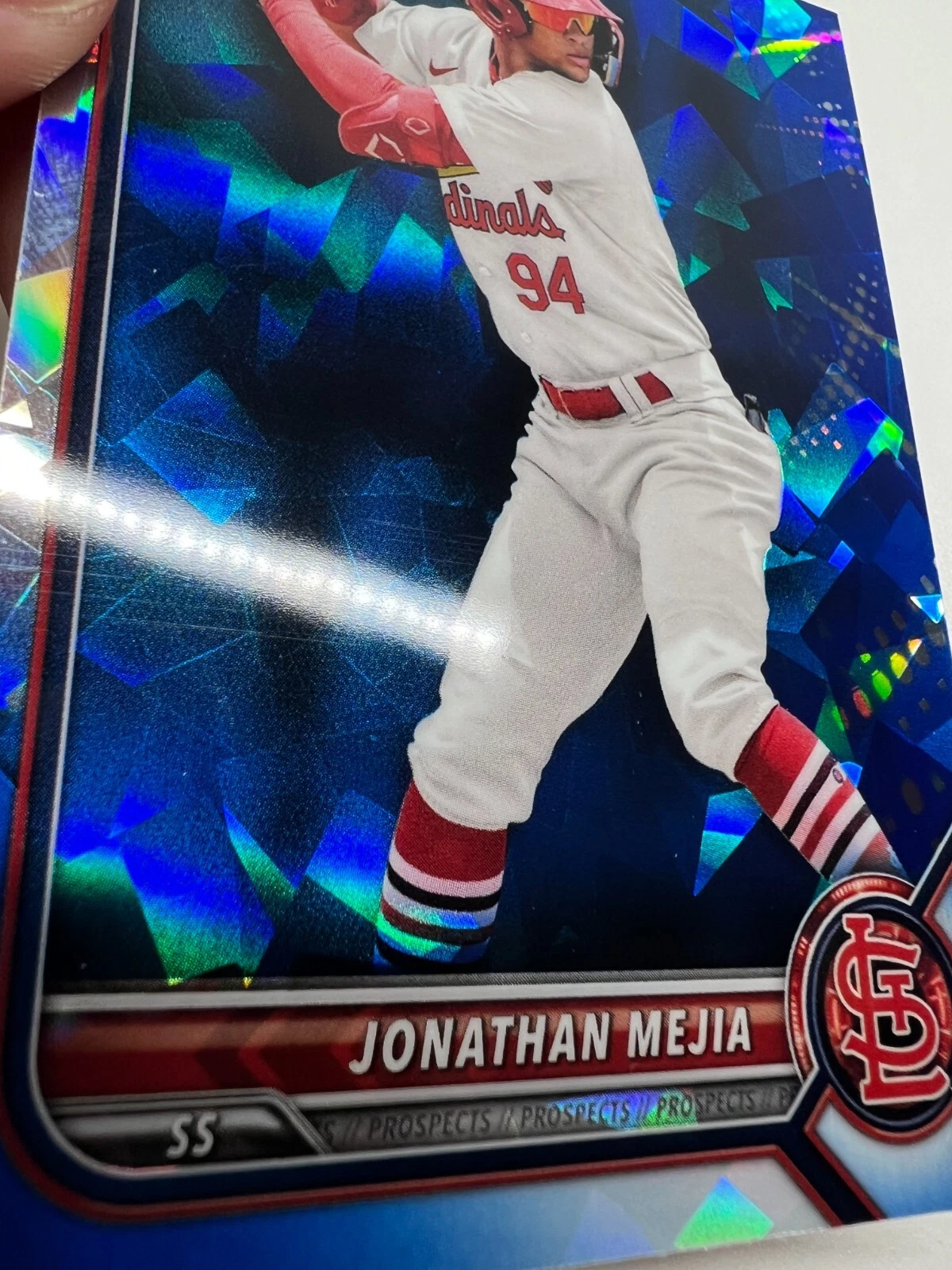 Jonathan Mejia 2022 Bowman Draft Chrome Sapphire #BDC-186 Cardinals