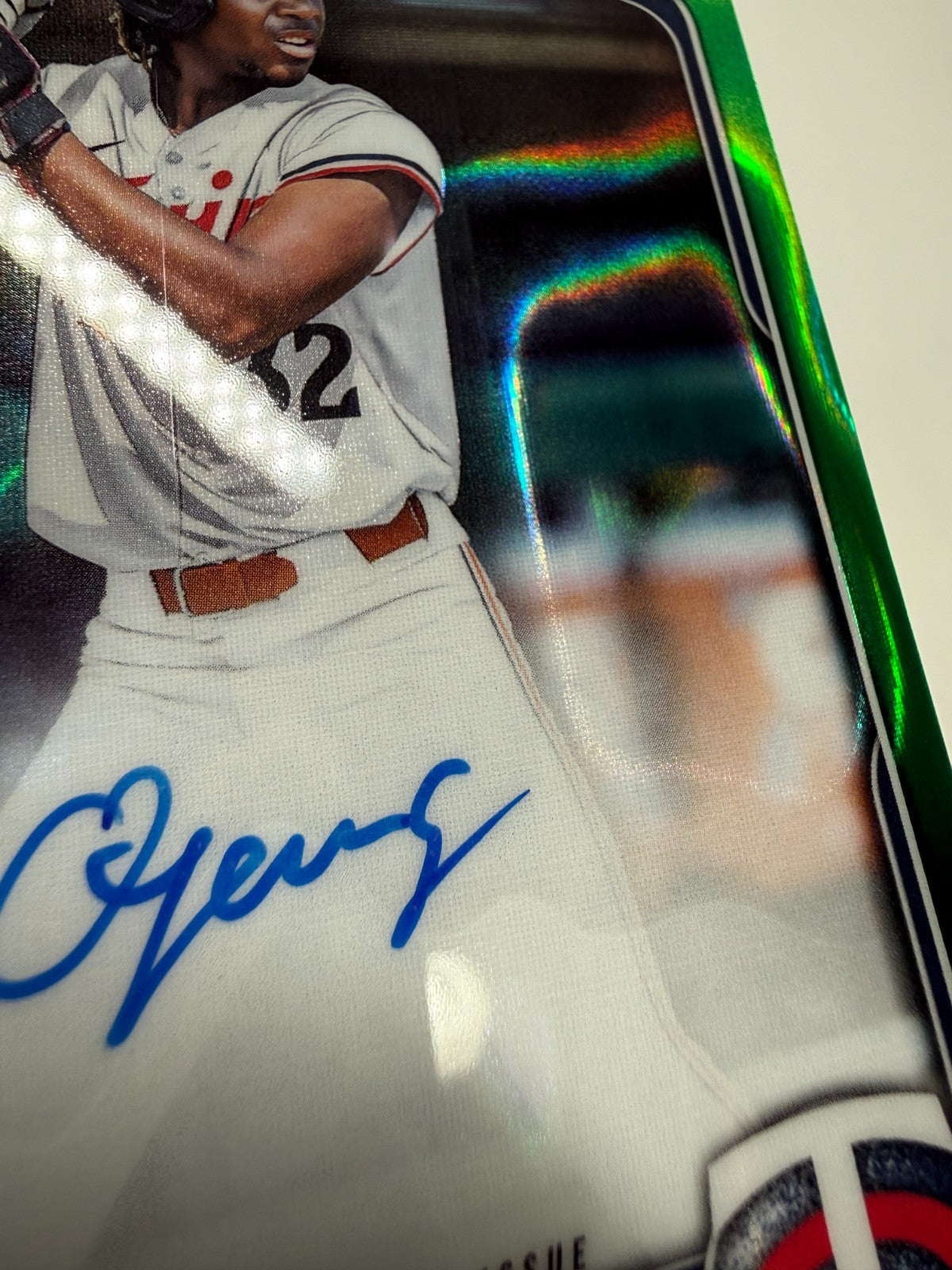 Quentin Young 2025 Bowman Draft Chrome 1st Green Lava Refractor Auto /99 #CPA-QY
