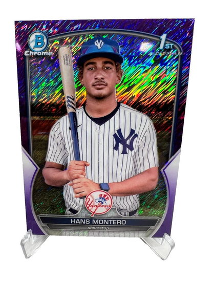 Hans Montero 2023 Bowman Chrome 1st Purple Shimmer Refractor /250 #BCP-173