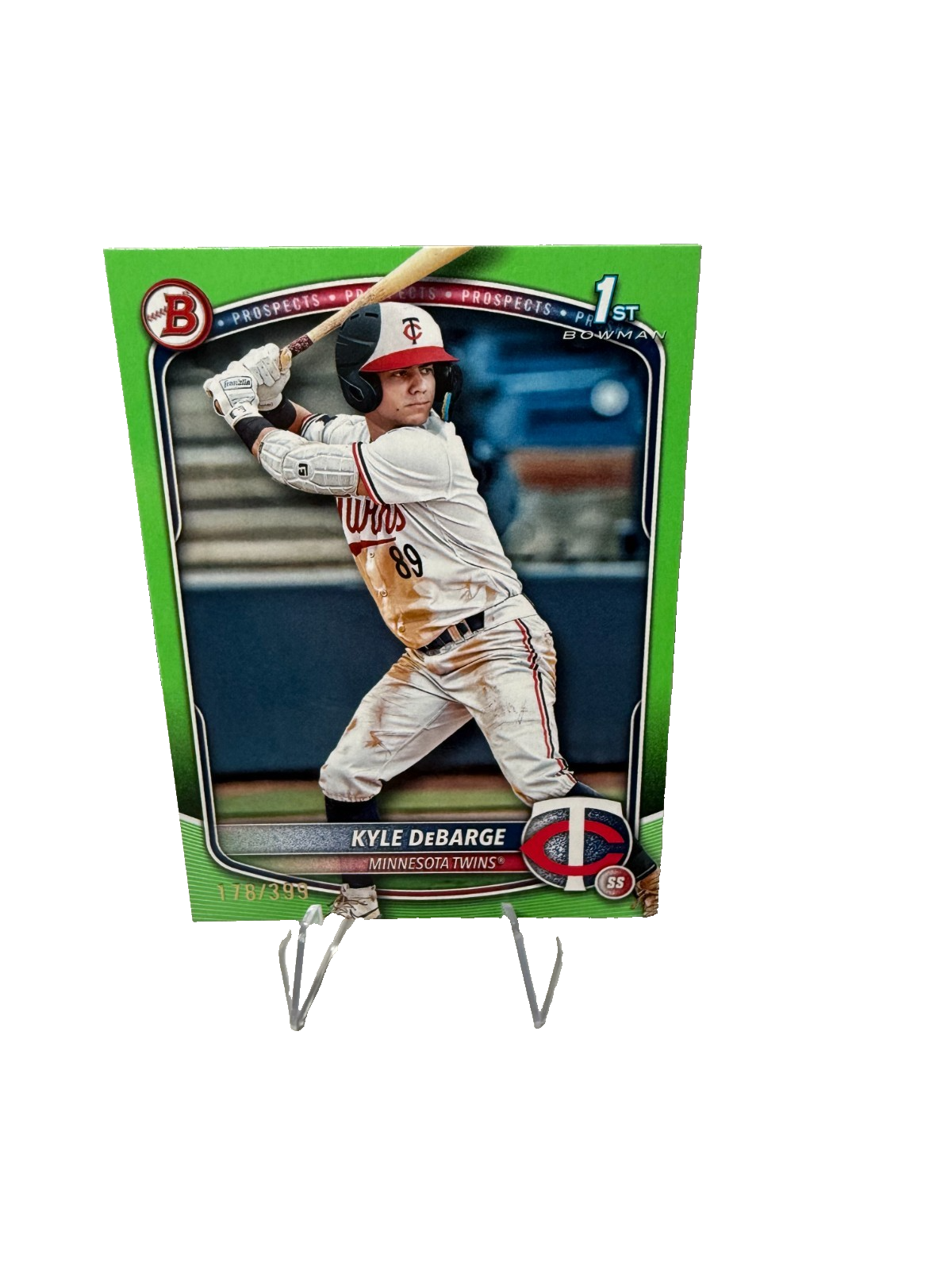 Kyle DeBarge 2025 Bowman 1st Paper Neon Green /399 #BP-139 Twins