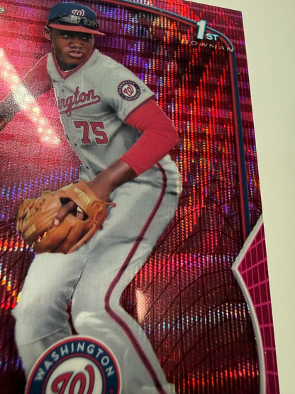 Edwin Solano 2023 Bowman Chrome 1st Fuchsia Wave Refractor /199 #BCP-169