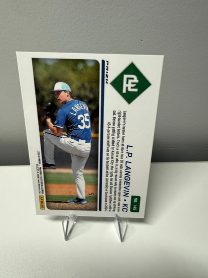 L.P. Langevin 2024 Panini Prospect Edition Prospect Ticket Mojo /25 #145 Royals