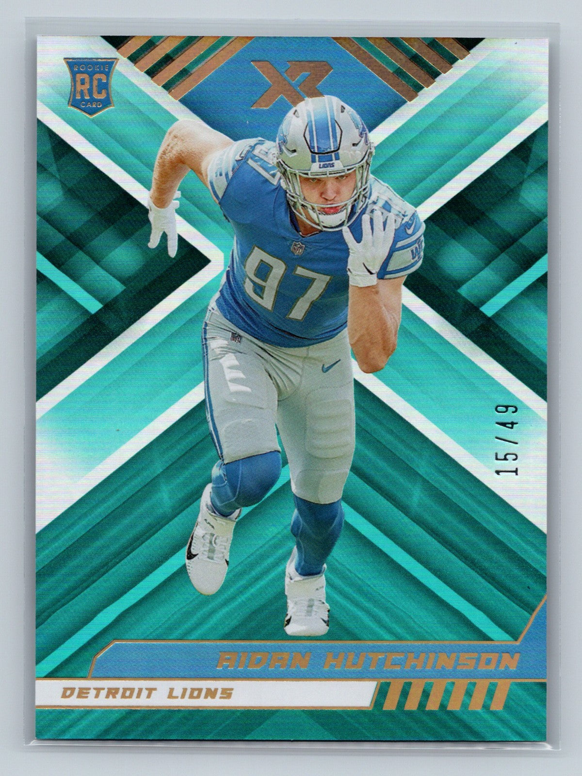 Aidan Hutchinson 2022 Panini Xtra Points RC /49 #113 Lions