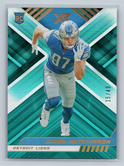 Aidan Hutchinson 2022 Panini Xtra Points RC /49 #113 Lions