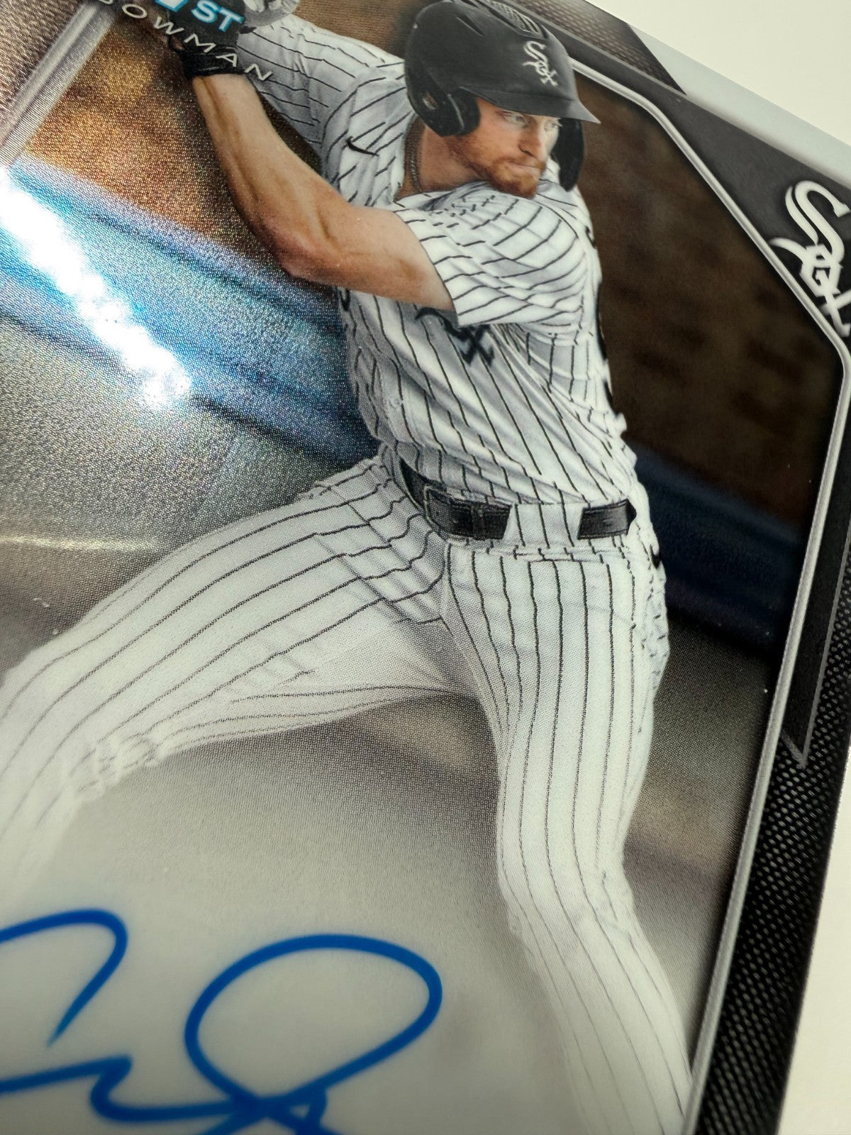 Casey Saucke 2024 Bowman Chrome 1st Auto #CDA-CS White Sox