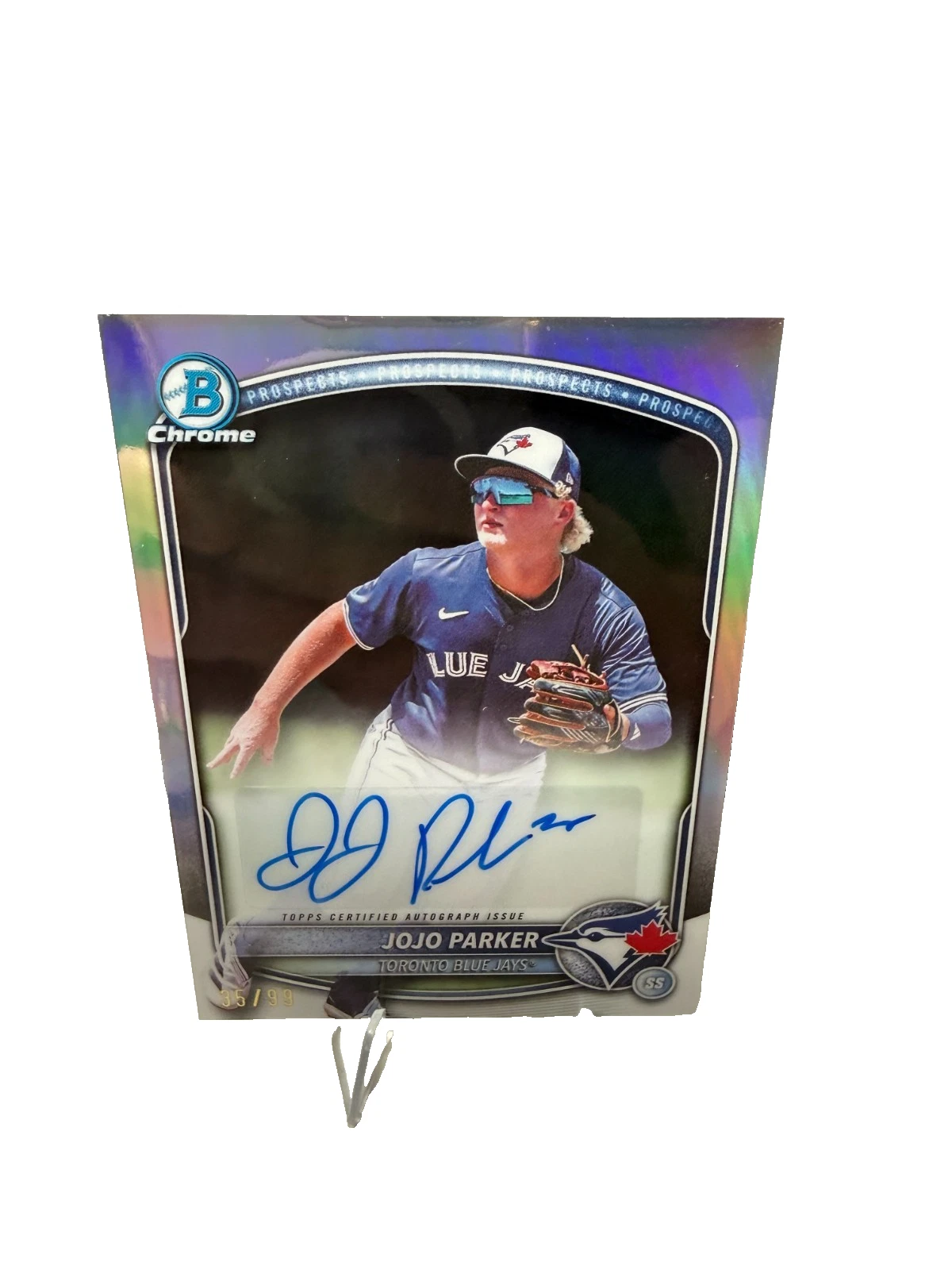 JoJo Parker 2025 Bowman Draft Chrome Image Variation Refractor Auto #CPA-JP