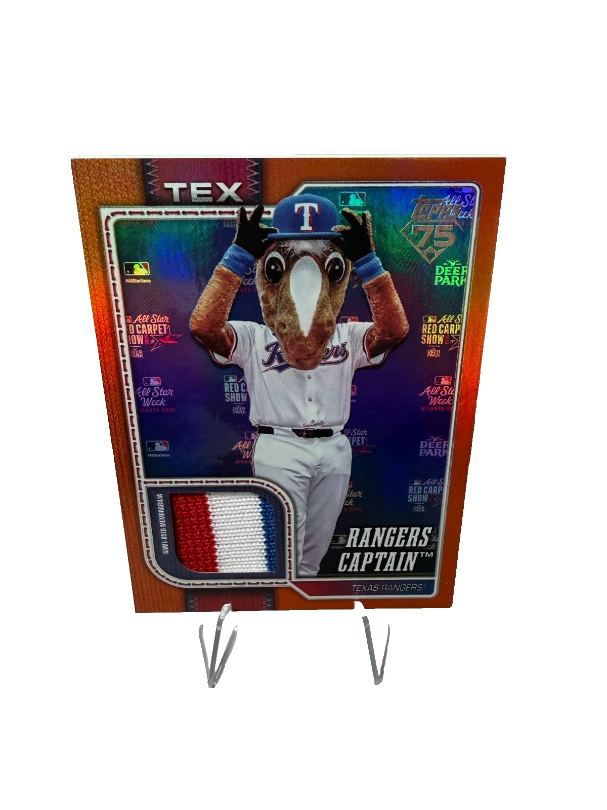 Rangers Captain 2026 Topps Series 1 Orange Relic /25 #MAS-CAP Rangers