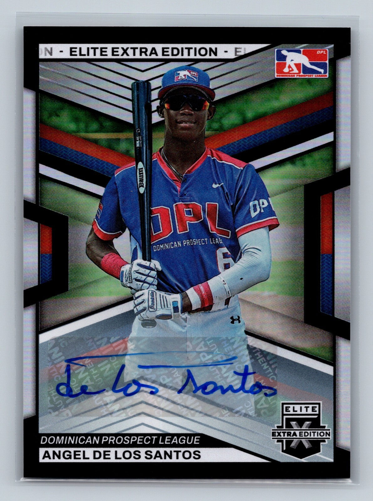 Angel De Los Santos 2023 Panini Elite Extra Edition Signatures Auto #189