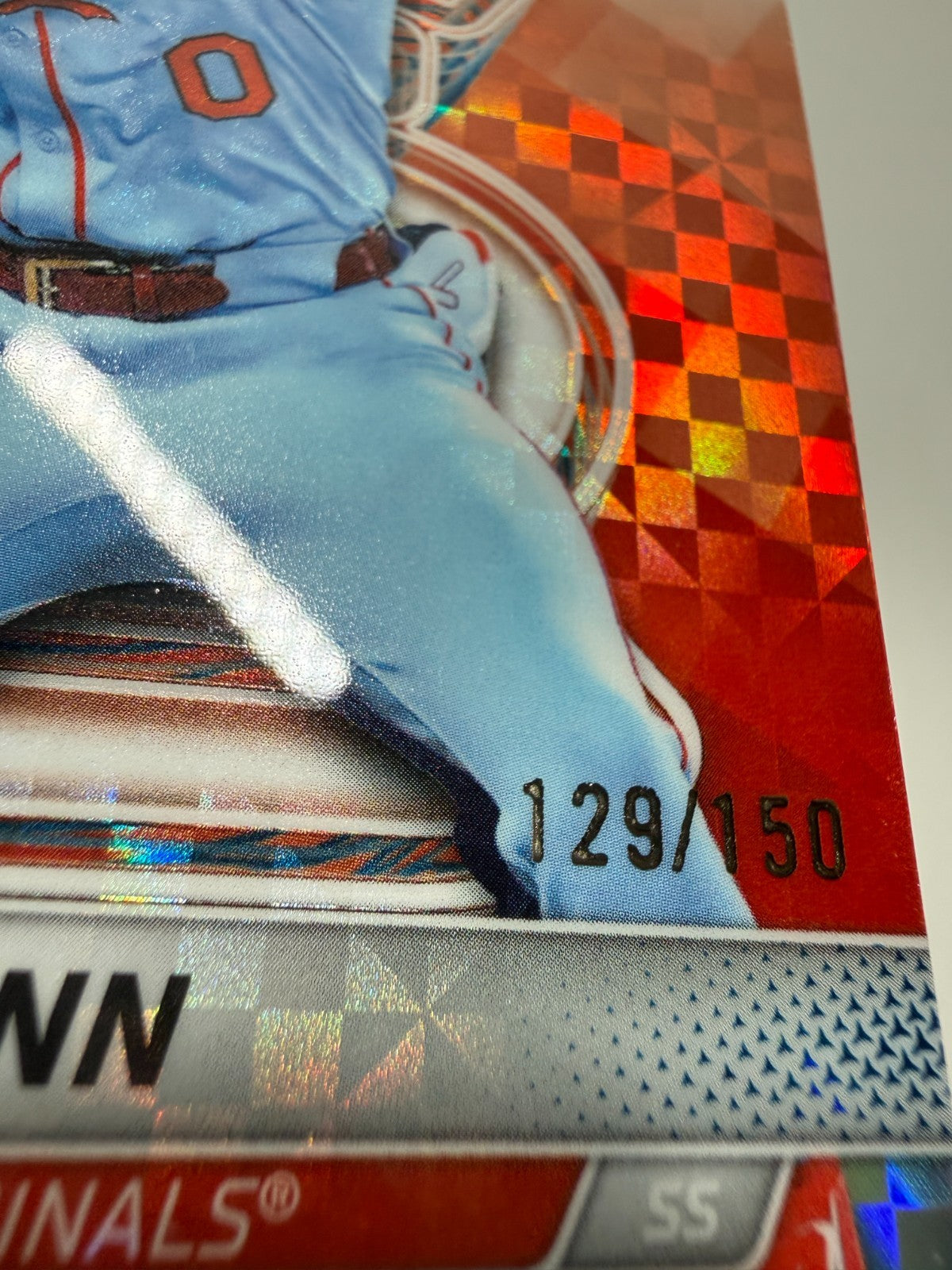 Masyn Winn 2025 Bowman's Best Blue X-Fractor /150 #44 Cardinals