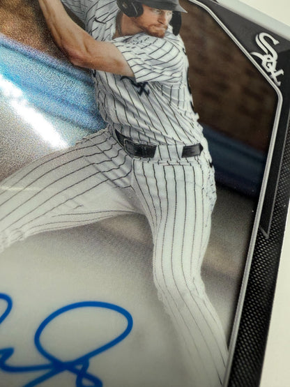Casey Saucke 2024 Bowman Chrome 1st Auto #CDA-CS White Sox