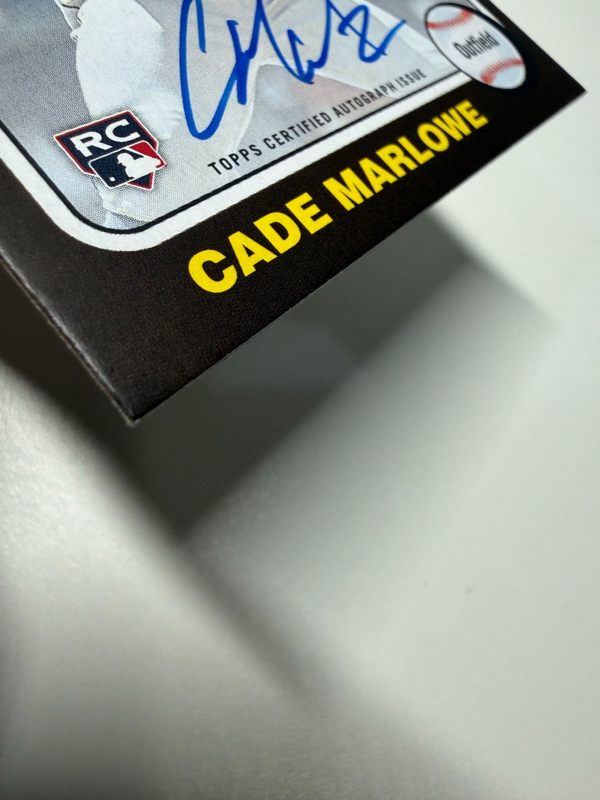 Cade Marlowe 2024 Topps Heritage High Number Real One Auto RC #ROA-CMA Mariners