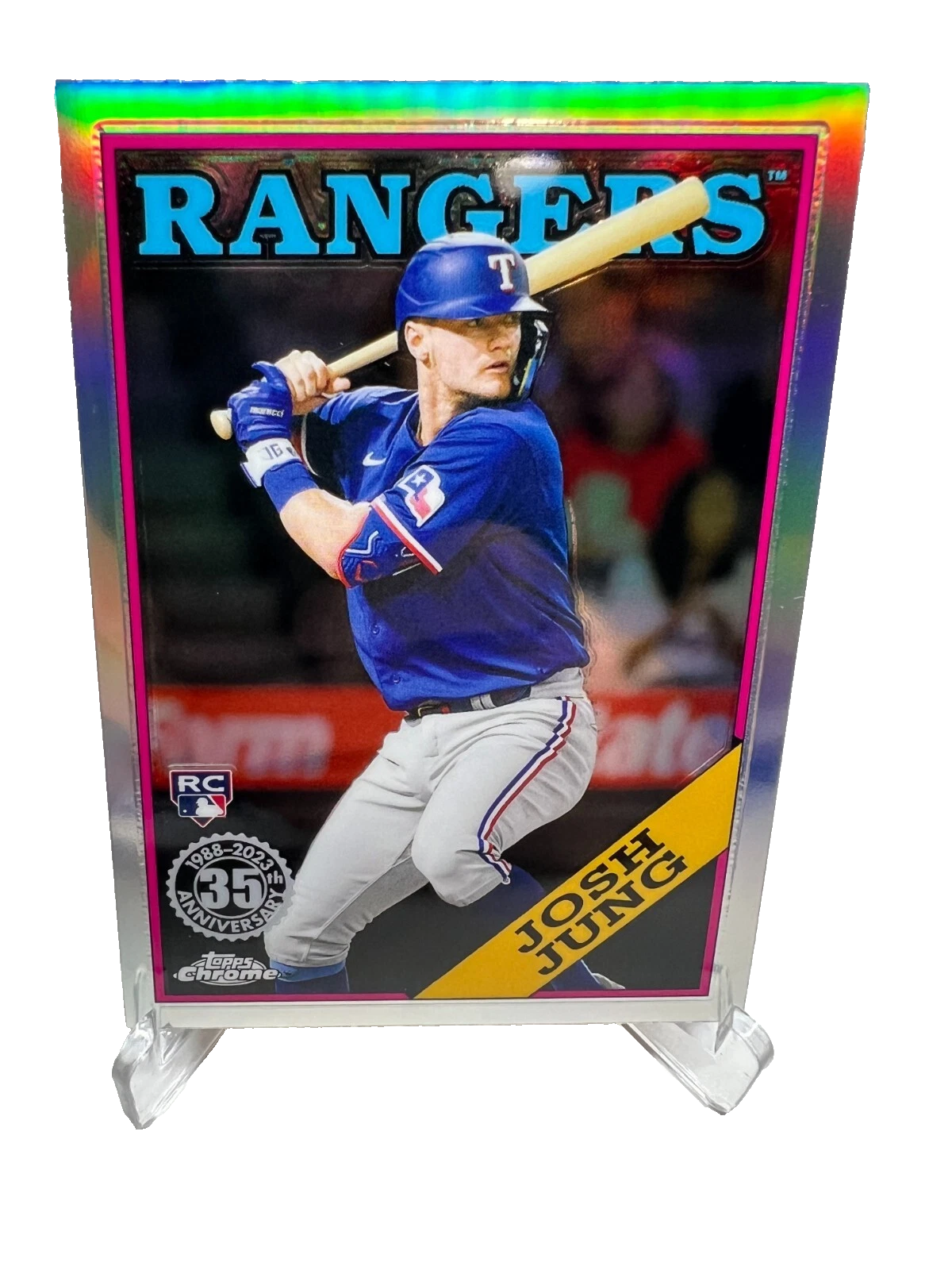 Josh Jung 2023 Topps Chrome 35th Anniversary Refractor RC #88BC-15 Rangers