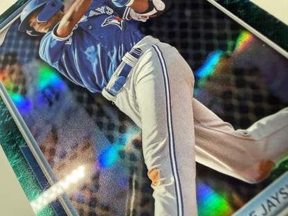 Arjun Nimmala 2024 Bowman Draft Chrome Aqua Lunar Crater Refractor /125 #BDC-102
