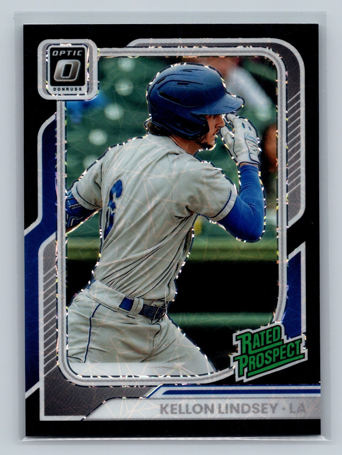 Kellon Lindsey 2026 Panini Donruss Optic Rated Prospect Black Velocity Prizm /39
