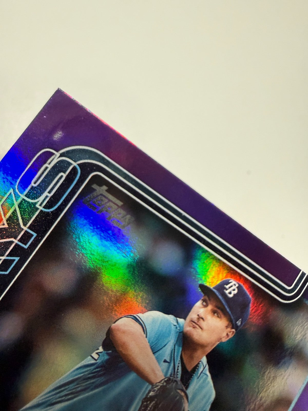 Shane McClanahan 2025 Topps Series 2 Purple Rainbow Foil /250 #492 Rays