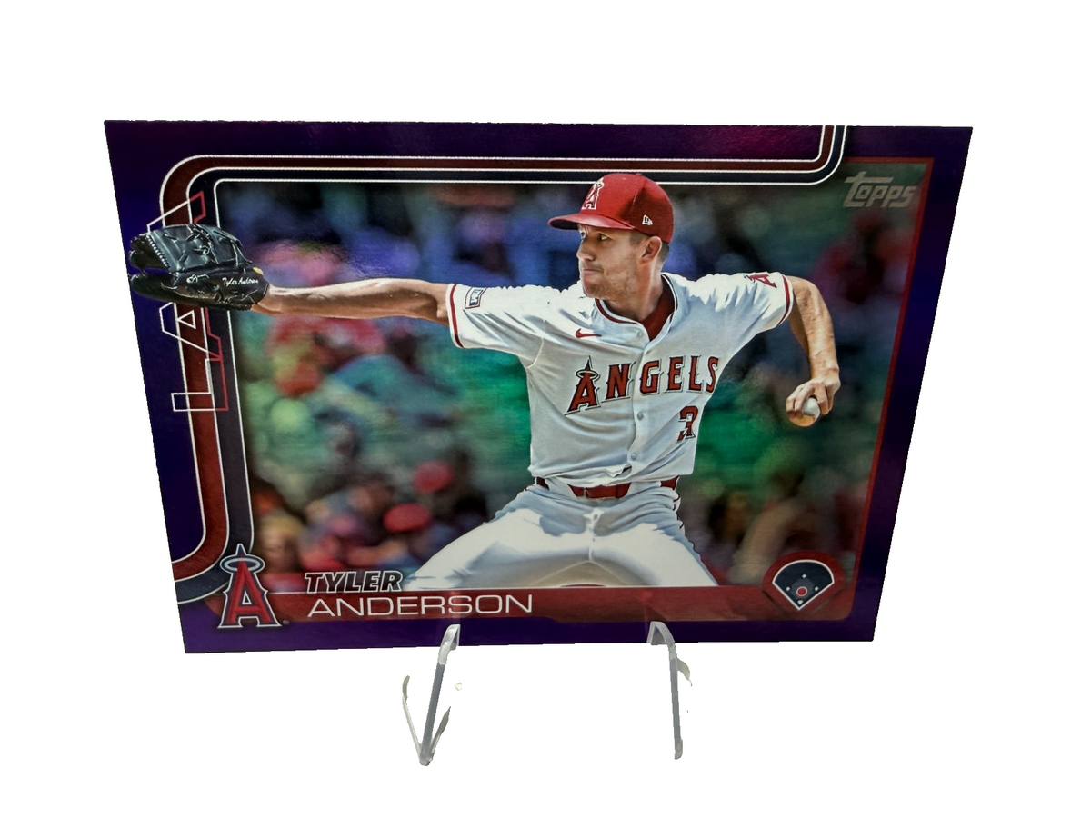 Tyler Anderson 2025 Topps Series 2 Purple Rainbow Foil /250 #606 Angels