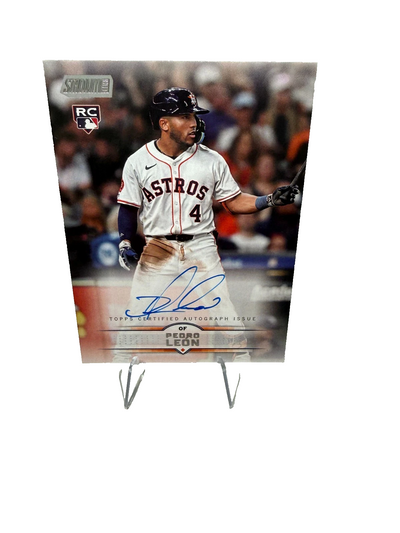Pedro Leon 2025 Topps Stadium Club Auto RC #SCBA-PL Astros
