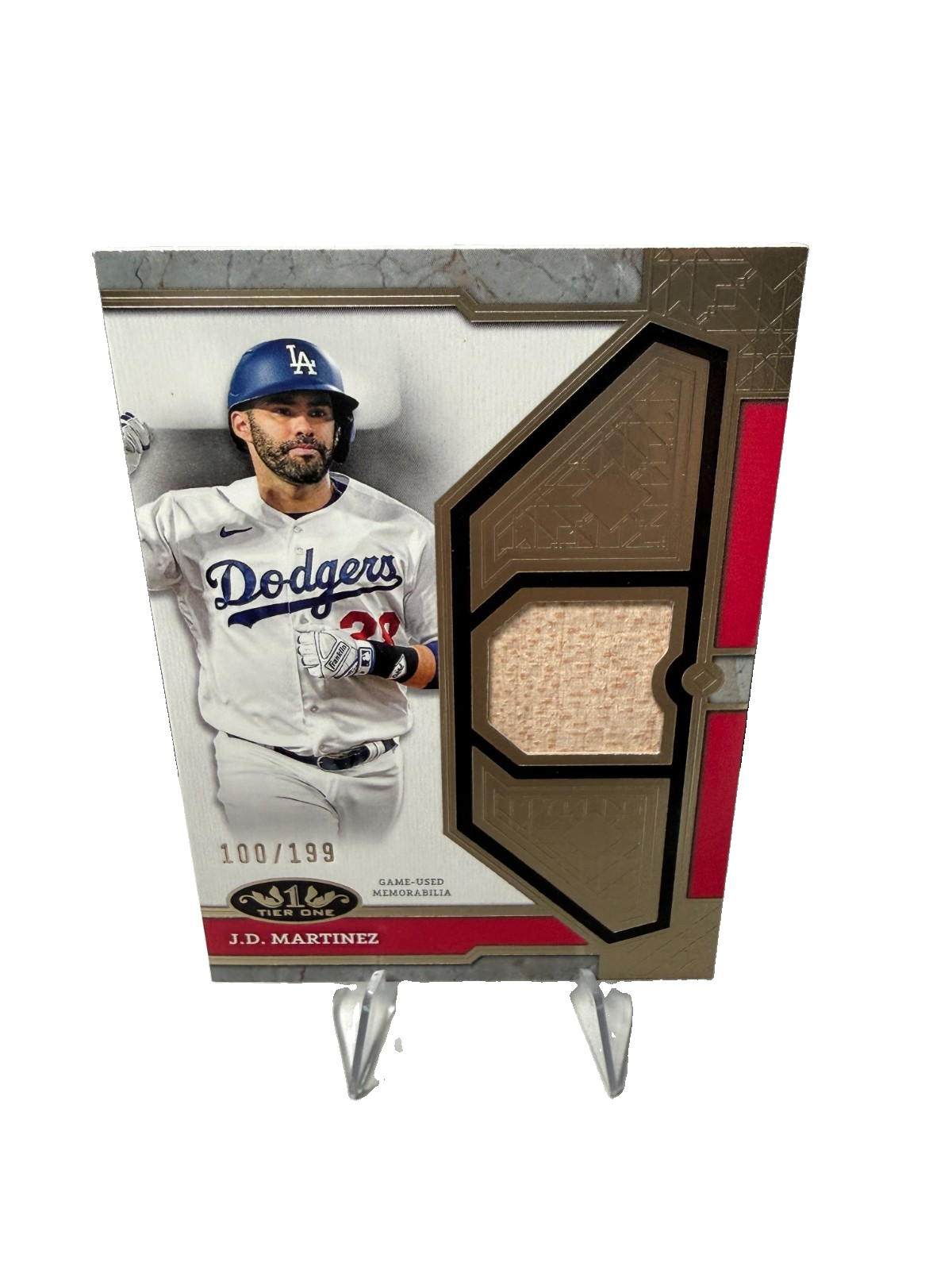 J.D. Martinez 2024 Topps Certified Tier One Single Relic /199 #T1R-JM Dodgers