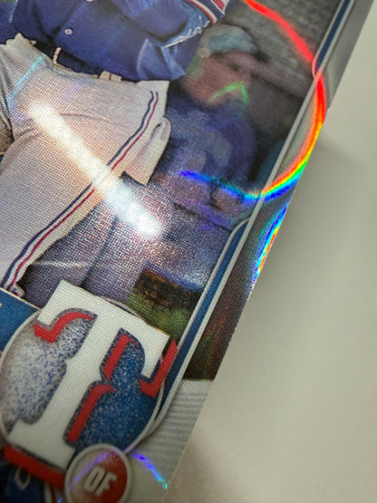 Paulino Santana 2025 Bowman Chrome Lava Refractor /399 #BCP-72 Rangers