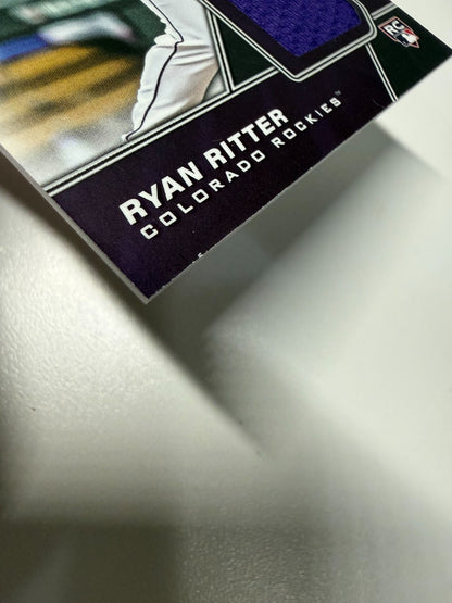 Ryan Ritter 2026 Topps Major League Material Relic RC #MLM-RR Rockies
