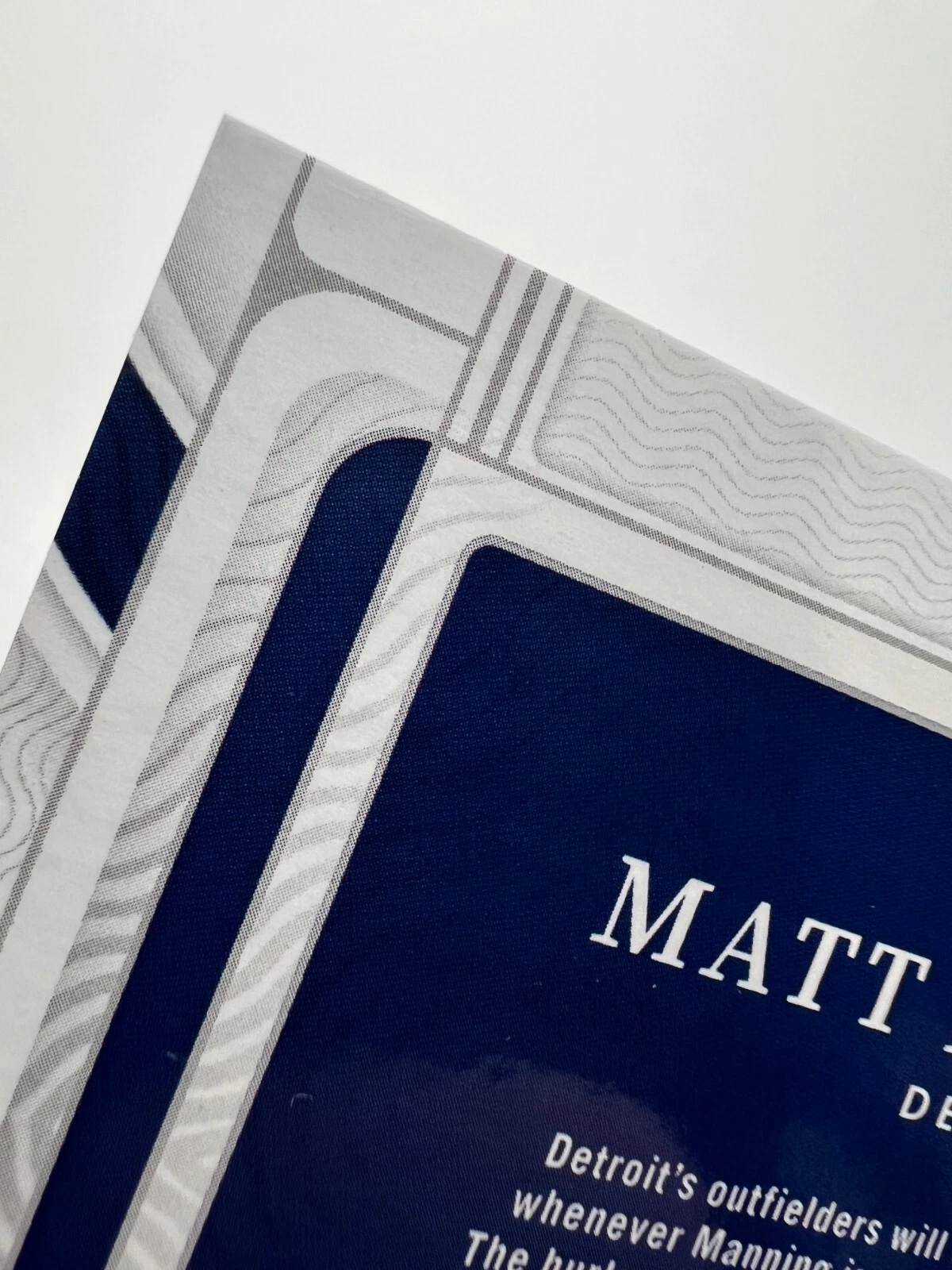 Matt Manning 2022 Panini National Treasures Jumbo Relic RC /99 #RS-MM