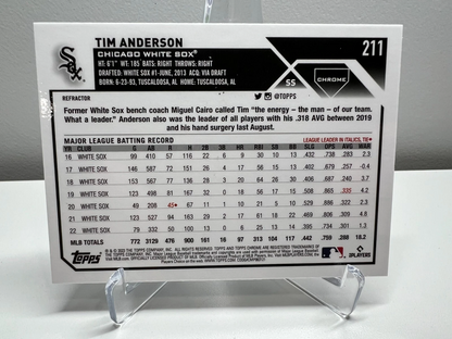 Tim Anderson 2023 Topps Chrome Refractor #211 White Sox