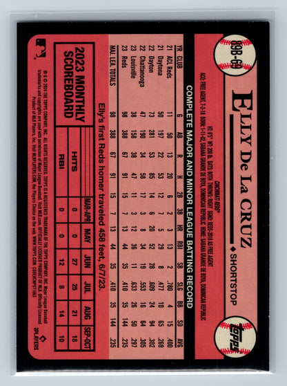 Elly De La Cruz 2024 Topps 1989 35th Anniversary RC #89B-69 Reds