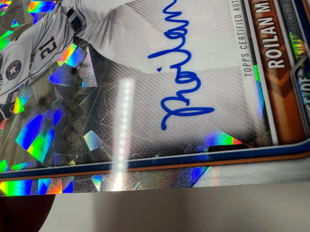 Roilan Machandy 2022 Bowman Chrome 1st Atomic Refractor Auto /100 #CPA-RM Astros