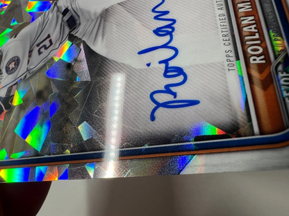 Roilan Machandy 2022 Bowman Chrome 1st Atomic Refractor Auto /100 #CPA-RM Astros