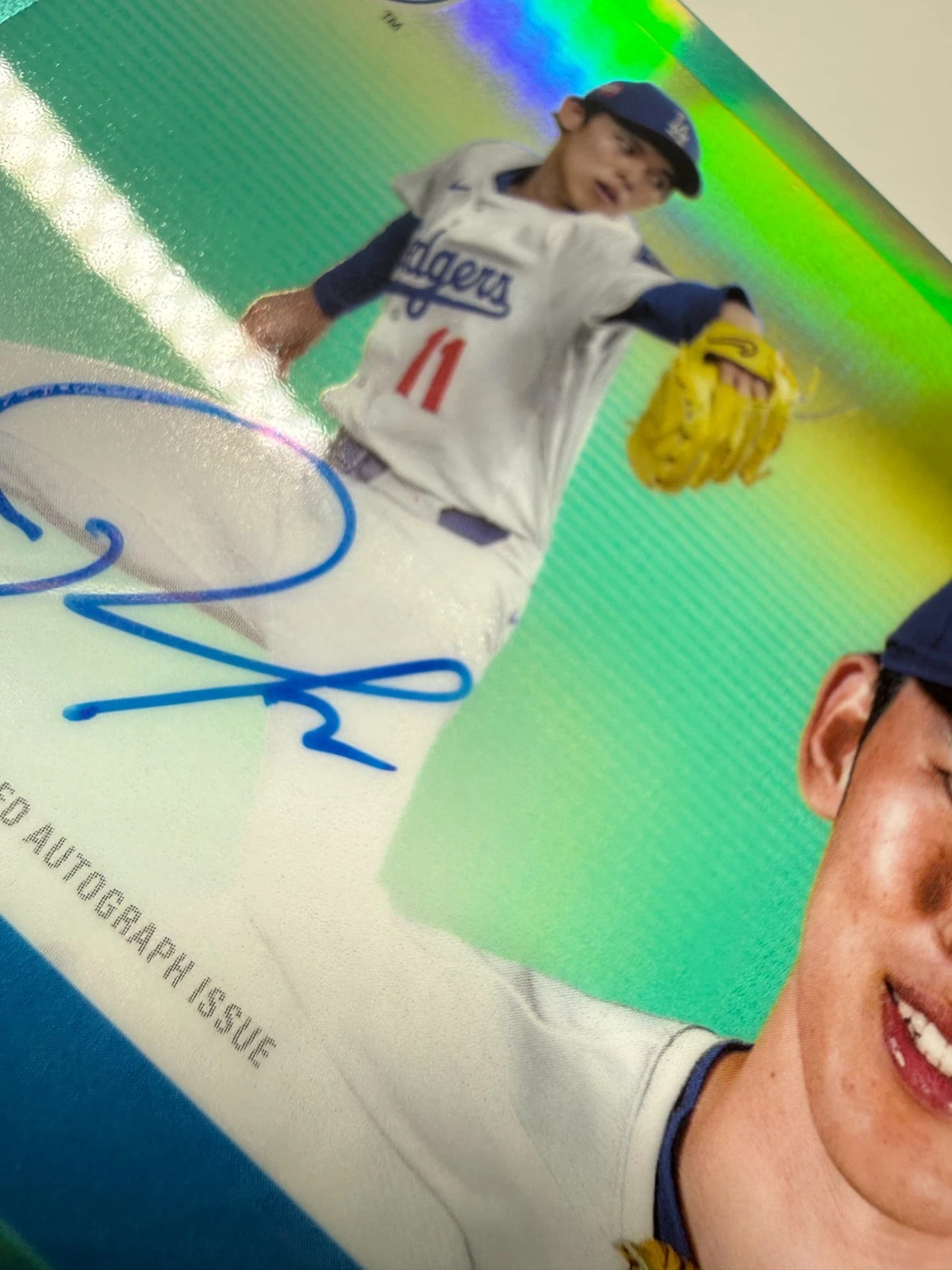 Roki Sasaki 2025 Topps Chrome Platinum Anniversary Aqua Refractor Auto RC /150