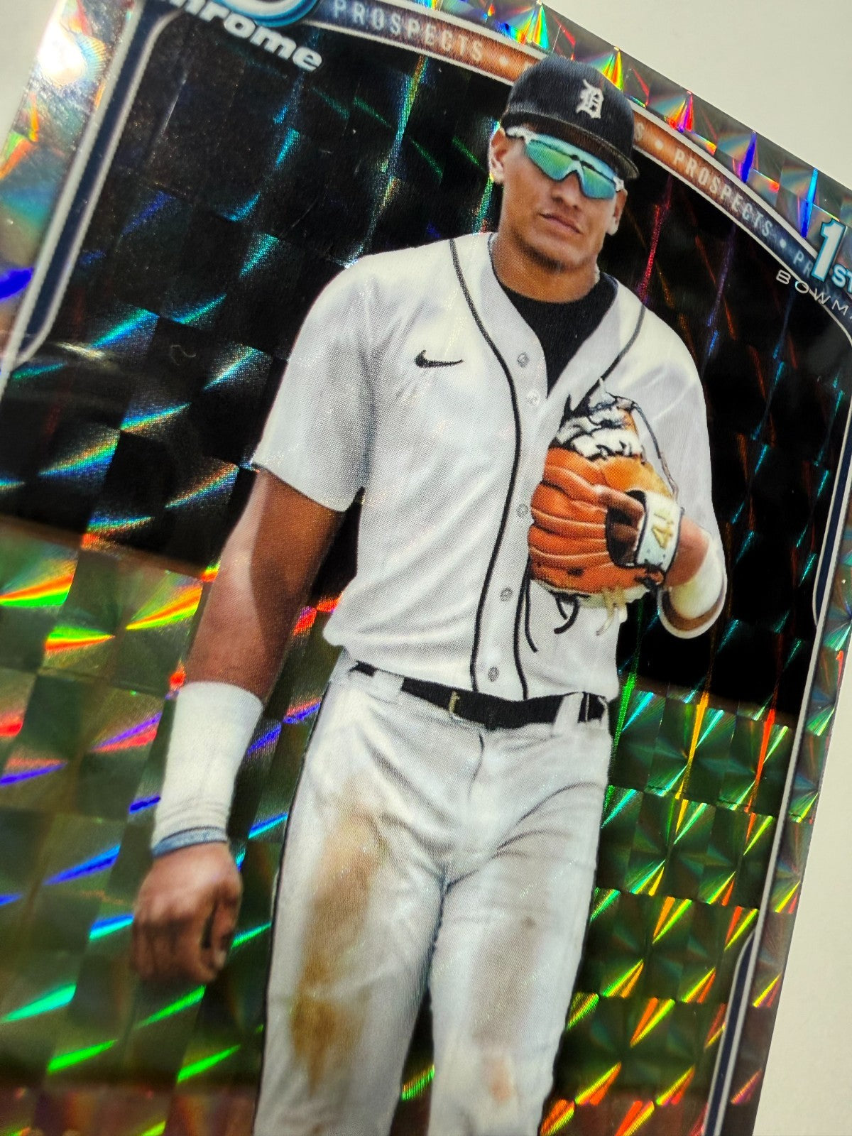 Nestor Miranda 2025 Bowman Chrome 1st Geometric Refractor /499 #Tigers