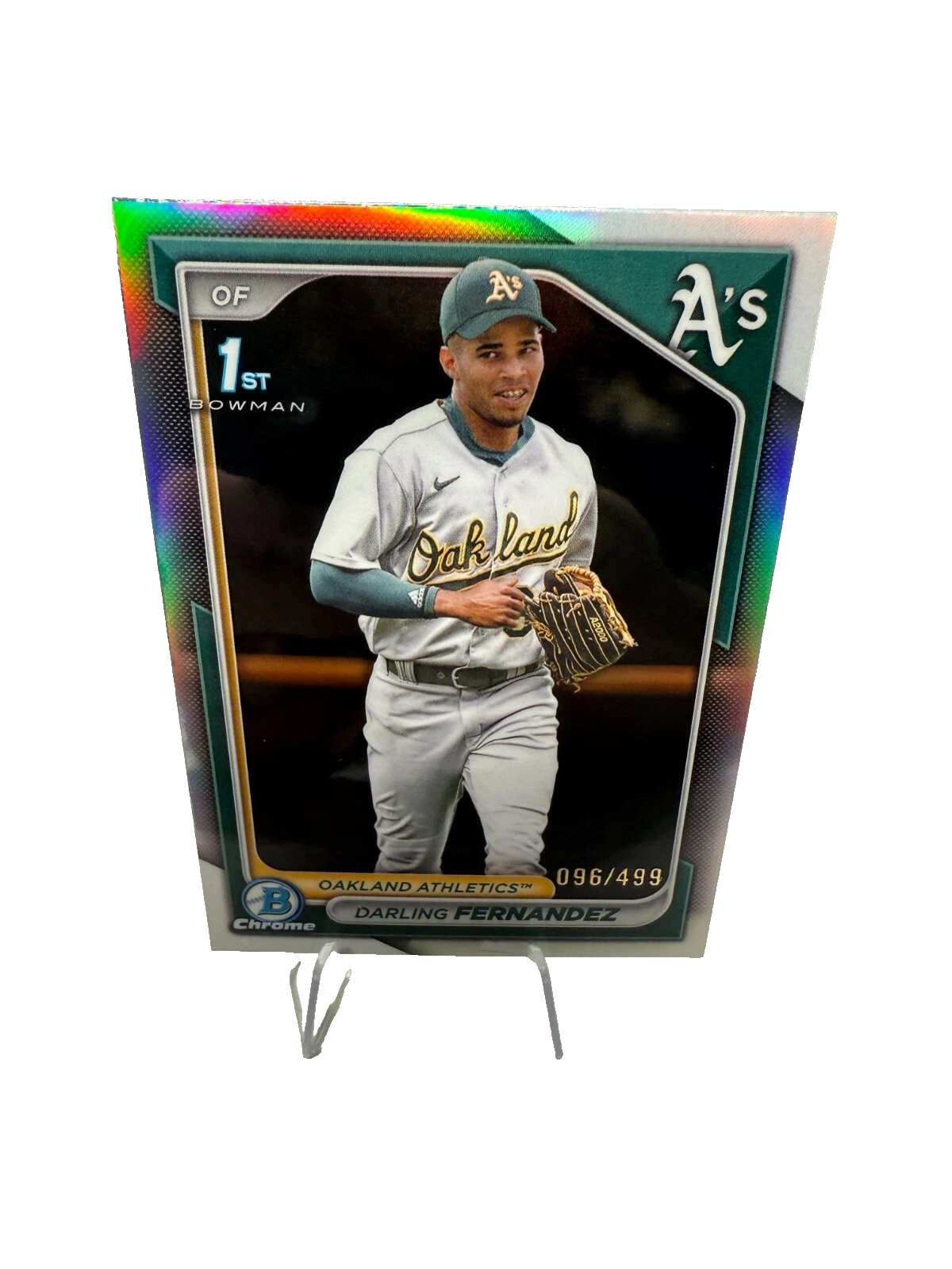 Darling Fernandez 2024 Bowman Chrome 1st Refractor /499 #BCP-184 Athletics