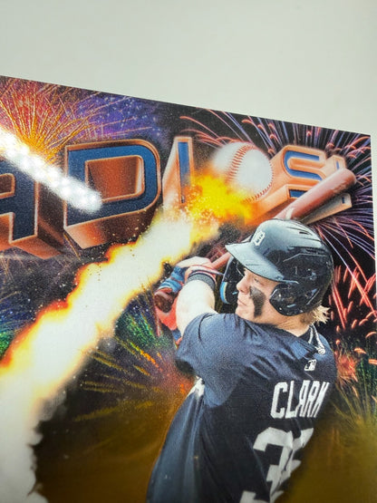 Max Clark 2025 Bowman Chrome Gold Refractor Adios Insert /50 #AD-20 Tigers