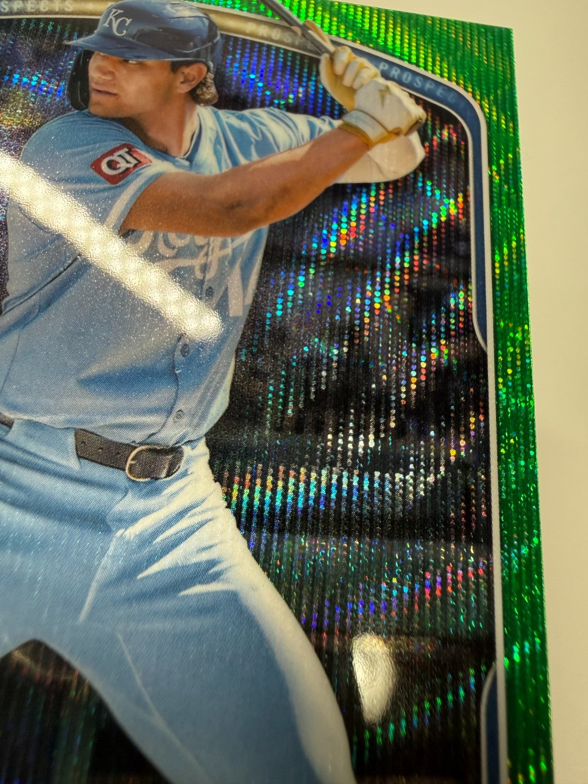 Jac Caglianone 2025 Bowman Chrome Prospect Green Wave Refractor /99 #BCP-154