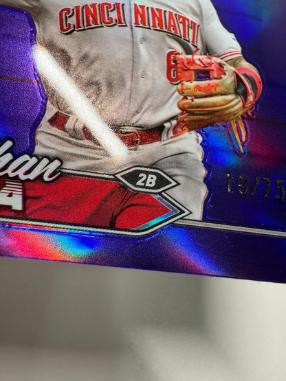 Jonathan India 2024 Stadium Club Chrome Purple Refractor /75 #19 Reds