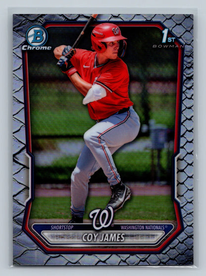 Coy James 2026 Bowman Chrome 1st Reptilian Refractor #BCP-33 Nationals