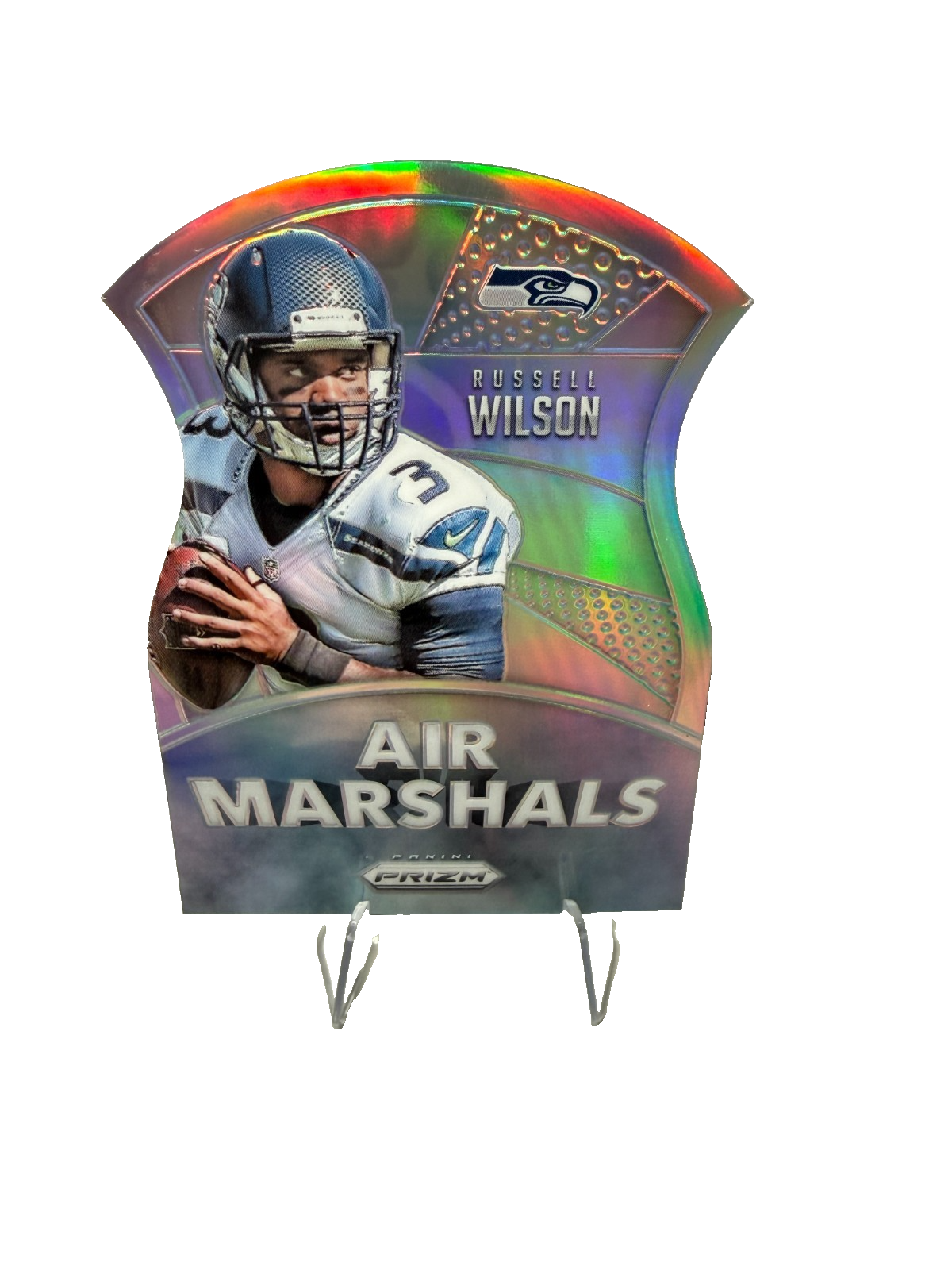 Russell Wilson 2015 Panini Prizm Air Marshals Silver Prizm #AM11 Seahawks